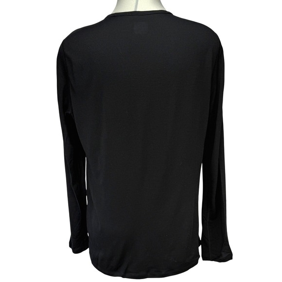 ICEBREAKER 200 Oasis Long Sleeve Crewe Merino Wool Thermal Men's Black Top L - Picture 5 of 10